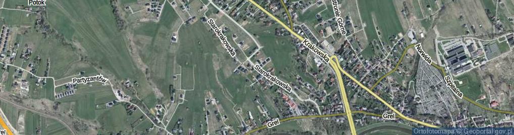 Zdjęcie satelitarne Starokrakowska ul.